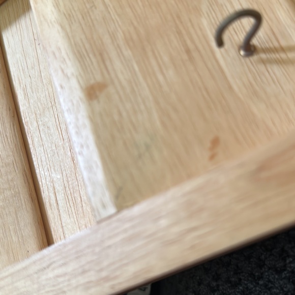 Wall Mounted Wood Bulletin Board Cork Board Mail Slots Key Hooks 14.75”x 16.5” - Picture 5 of 5